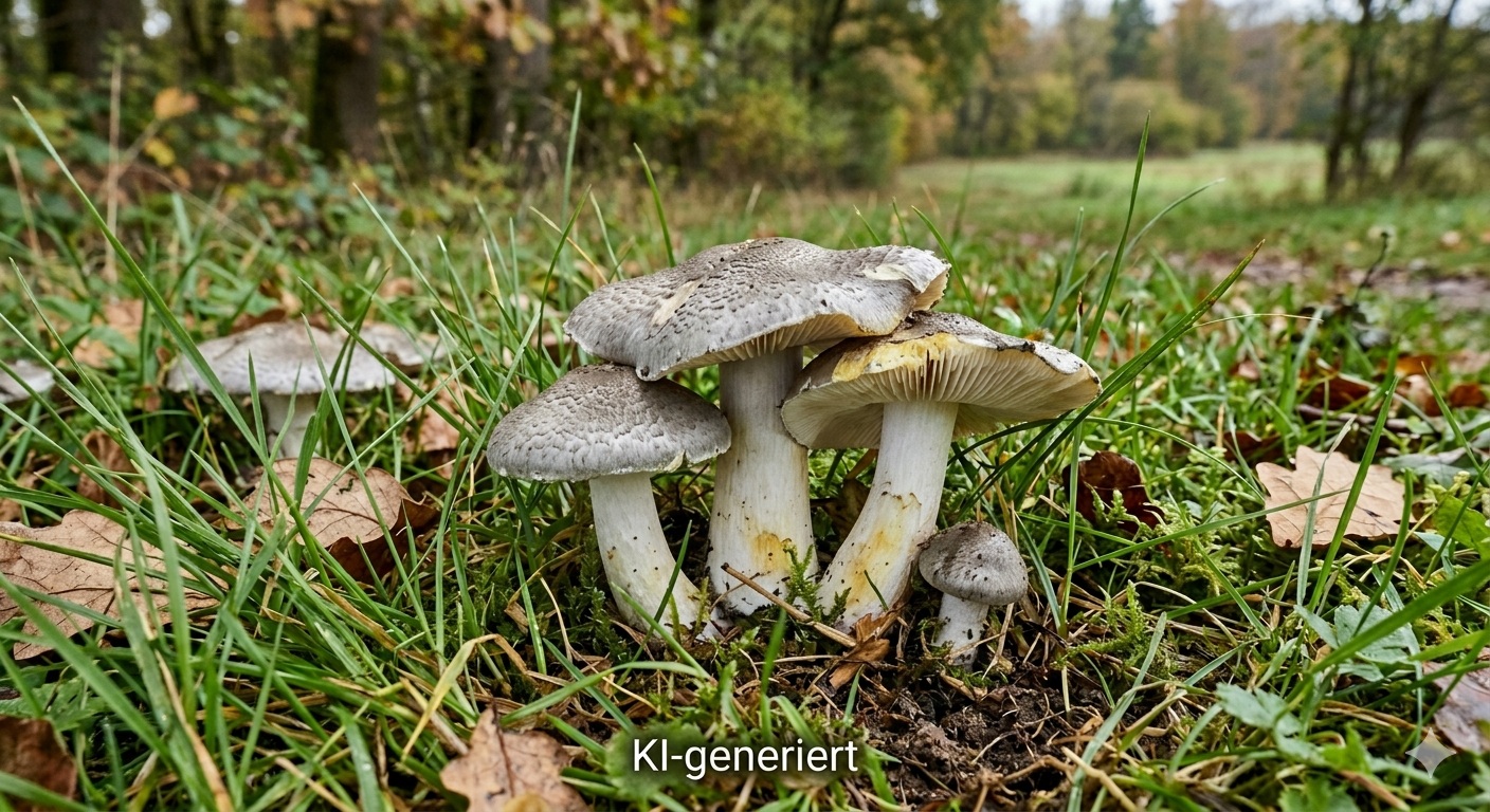 Silbergrauer Erd-Ritterling - Bild exemplarisch, KI generiert.